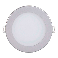 Светильник ДВО 1604 серебро круг LED 7Вт 4000 IP20