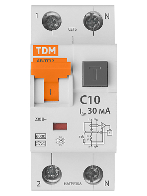 АВДТ 32 С10 30мА TDM ELECTRIC дифференциальный автоматический выключатель - фото4