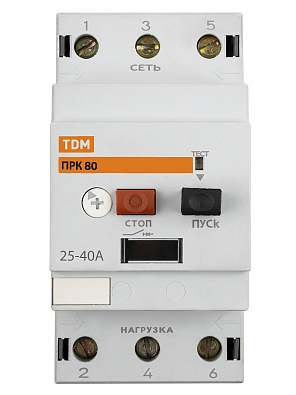 Пускатель ПРК80-40 In=40A Ir=25-40A Ue 660В TDM ELECTRIC - фото4