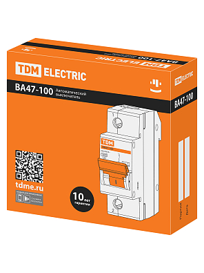 ВА47-100 1Р 16А 10кА  х-ка С TDM ELECTRIC модульный автоматический выключатель - фото3