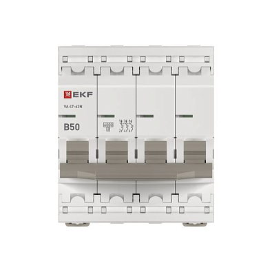 ВА 47-63N 4P 50А (B) 6кА EKF PROxima автоматический выключатель, арт. M636450B - фото9