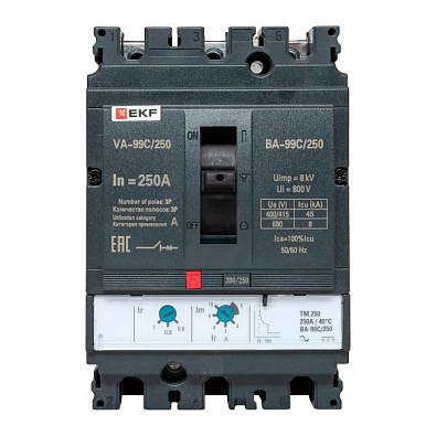 Выключатель автоматический ВА-99C (Compact NS) 250/250А 3P 45кА EKF PROxima - фото21