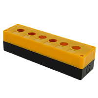 Корпус КП106 пластиковый 6 кнопок желтый EKF PROxima