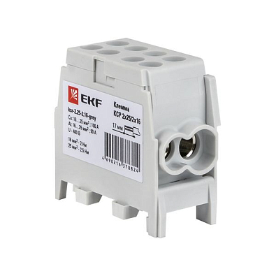 Клемма распределительная КСР с двойным винтом 2x25/2x16 серая EKF PROxima - фото20
