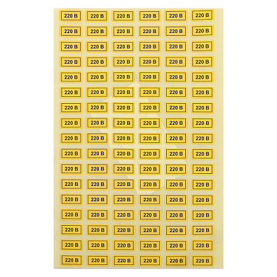 Наклейка "220В" (10х15мм.) EKF PROxima - фото4
