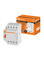 КМ63/4-63 4НО 230В АС TDM ELECTRIC модульный контактор с ручным управлением