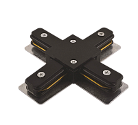 PTR CX-BL Коннектор чёрный  X -обр. для трековых систем PTR