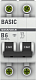 ВА 47-29 2P 6А (B) 4,5кА Basic автоматический выключатель, арт. mcb4729-2-06-B - фото4