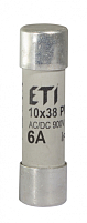 Предохранитель CH 10x38 gR-PV 6A 900V (30kA) цилиндрический