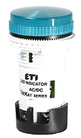 Лампа сигнальная LED матовая TT06U1 24V AC/DC (синяя) 54мм