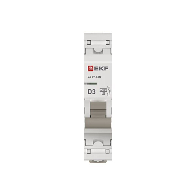 ВА 47-63N 1P 3А (D) 6кА EKF PROxima автоматический выключатель, арт. M636103D - фото9
