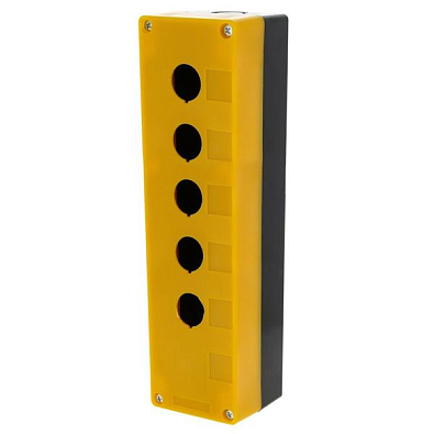 Корпус КП105 пластиковый 5 кнопок желтый EKF PROxima - фото7