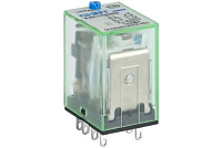 Промежуточное реле с кнопкой тестирования NJDC-17(D)/4ZS 4 конт. с инд. LED 3А AC24В