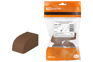 Заглушка кабельной трассы КМЗ 20х10 бук (4 шт./комп.) TDM ELECTRIC - фото1