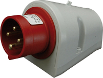 Вилка настенная EP-3253 IP44 (32A, 400V, 3P+N+PE)