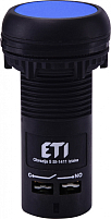 Кнопка монобл. утопл. ECF-10-B (1NO, синяя)