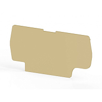 Концевой сегмент на клеммники YBK10, (бежевый); NPP YBK10