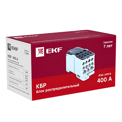 Блок распределительный КБР на DIN-рейку и монтажную панель 400A EKF PROxima - фото13