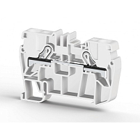 Клеммник пружинный быстрозажимной (Push in), 6 мм.кв. (белый); PYK6