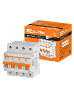ВА47-60 4Р  6А 6кА х-ка С TDM ELECTRIC модульный автоматический выключатель