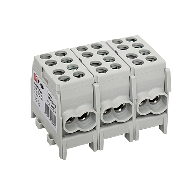 Клемма распределительная КСР с двойным винтом 2x25/2x16 серая EKF PROxima - фото14