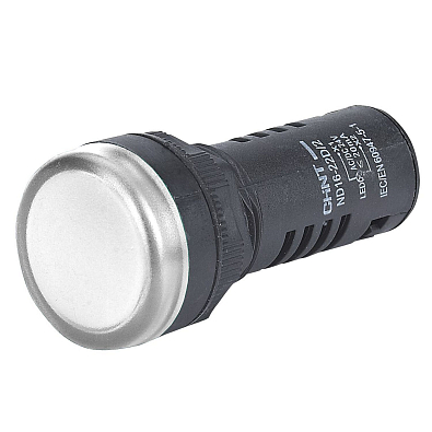 Индикатор ND16-22D/2C белый, встр. резистор, IP65 AC/DC24В (R) - фото1