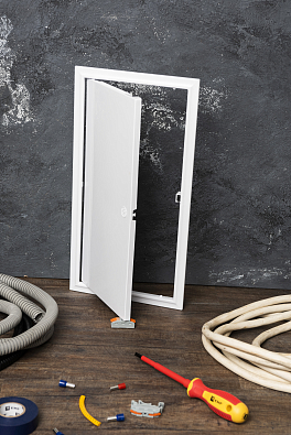 Люк ревизионный пластик с нажим. замком 200х400 (ШхВ внутр.) EKF Basic - фото10