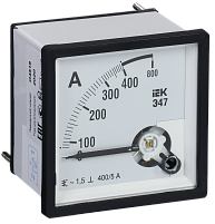 Амперметр Э47 400/5А класс точности 1,5 (96х96 мм)