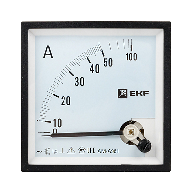 Амперметр AMA-961 аналоговый на панель (96х96) квадратный вырез 50А прямое подкл. EKF  - фото5