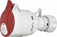 Розетка кабельная ES-1653 IP44 (16А, 400V, 3P+N+PE)