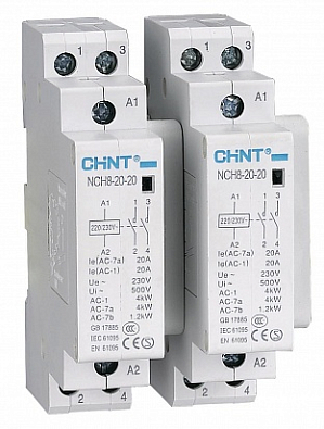 Контактор модульный NCH8-20/11 20A 1НЗ+1НО AC220/230В, 50Гц (R) - фото1