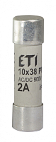Предохранитель CH 10x38 gR-PV 2A 900V (30kA) цилиндрический
