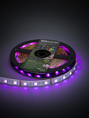 Лента светодиодная SMD5050-60 LED/м-IP20-12 В-14,4 Вт/м-RGB (5 м) блистер TDM ELECTRIC - фото5