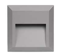 PST/W S124124 2W 4000K GREY IP65 Светильник светодиодный накладной для подсветки стен и ступеней