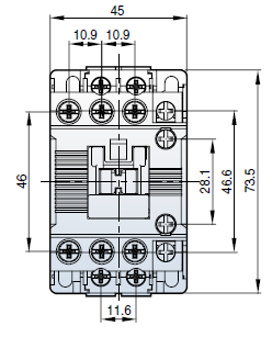 MC-22b DC12V 1a1b, Screw (Metasol) электромагнитный контактор - фото2