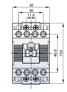 MC-6a DC24V 1a, Screw (Metasol) контактор электромагнитный - фото2