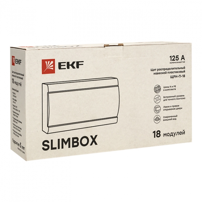 Щит распределительный ЩРН-П-18 "SlimBox" белая дверца IP41 EKF PROxima - фото5