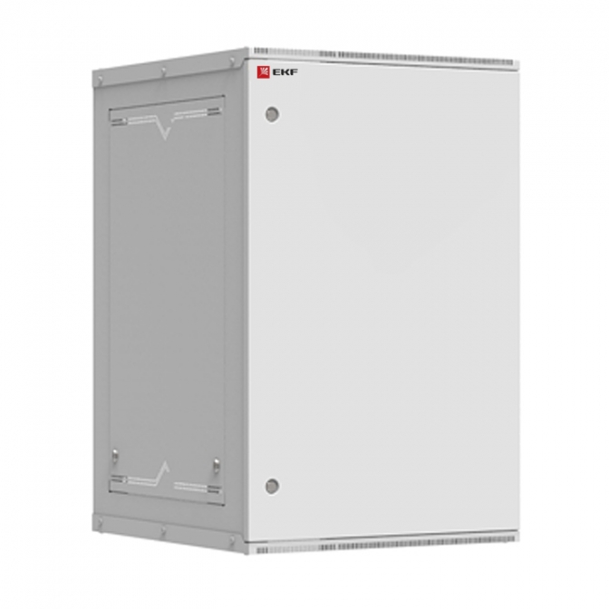 Шкаф телекоммуникационный настенный разборный 18U (600х650) дверь металл, Astra серия EKF PROxima - фото1