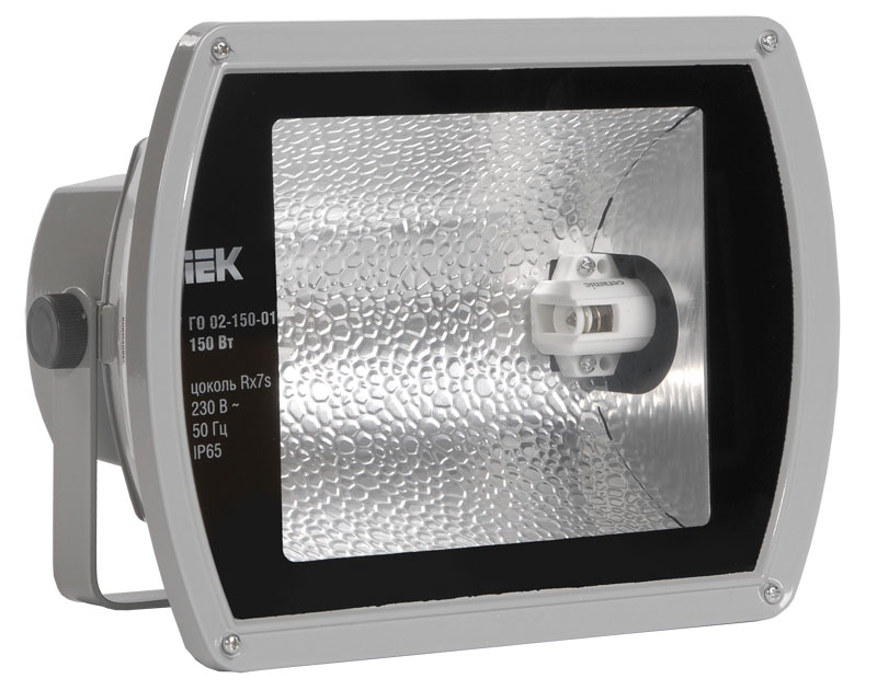 Прожектор ГО02-150-01 150Вт Rx7s серый симметричный  IP65   - фото1