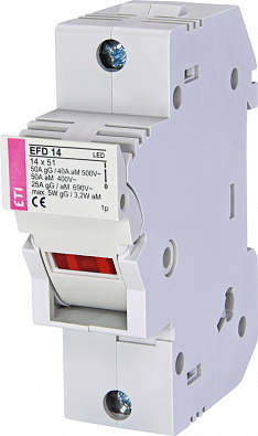 Разъединитель для цилиндрических предохранителей EFD 14 L 1p L-LED - фото1