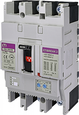 Автоматический выключатель EB2 250/3S 250А 3р (36кА) - фото1