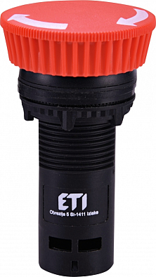 Кнопка монобл. грибок ECM-T01-R (отключение поворотом, 1NC, красная) - фото1
