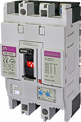 Автоматический выключатель EB2 125/3S 100А 3р (36кА) - фото1