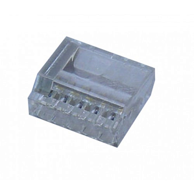 Клеммный соединитель в корпусе 5 х 2,5 мм.кв., (прозрачный); BUK2,5/5 - фото1