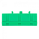 Шина "0" PE (6х9мм) 10 отверстий латунь зеленый изолированный корпус на DIN-рейку EKF PROxima - фото5