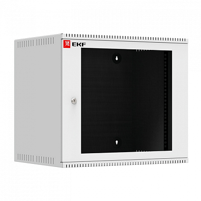 Шкаф телекоммуникационный настенный 9U (600х450) дверь стекло, Astra серия EKF PROxima - фото1